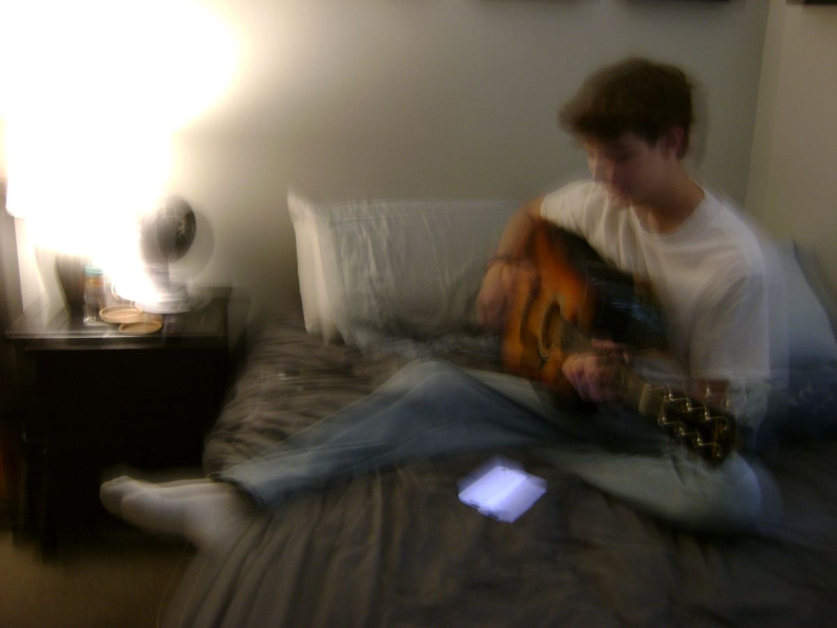 The bedroom where the songs start