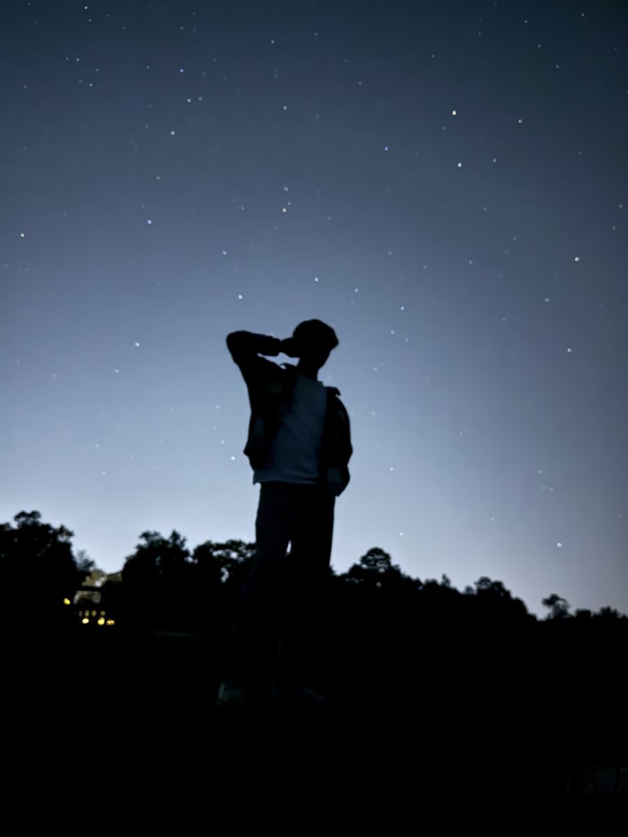 Keegan Allison stargazing